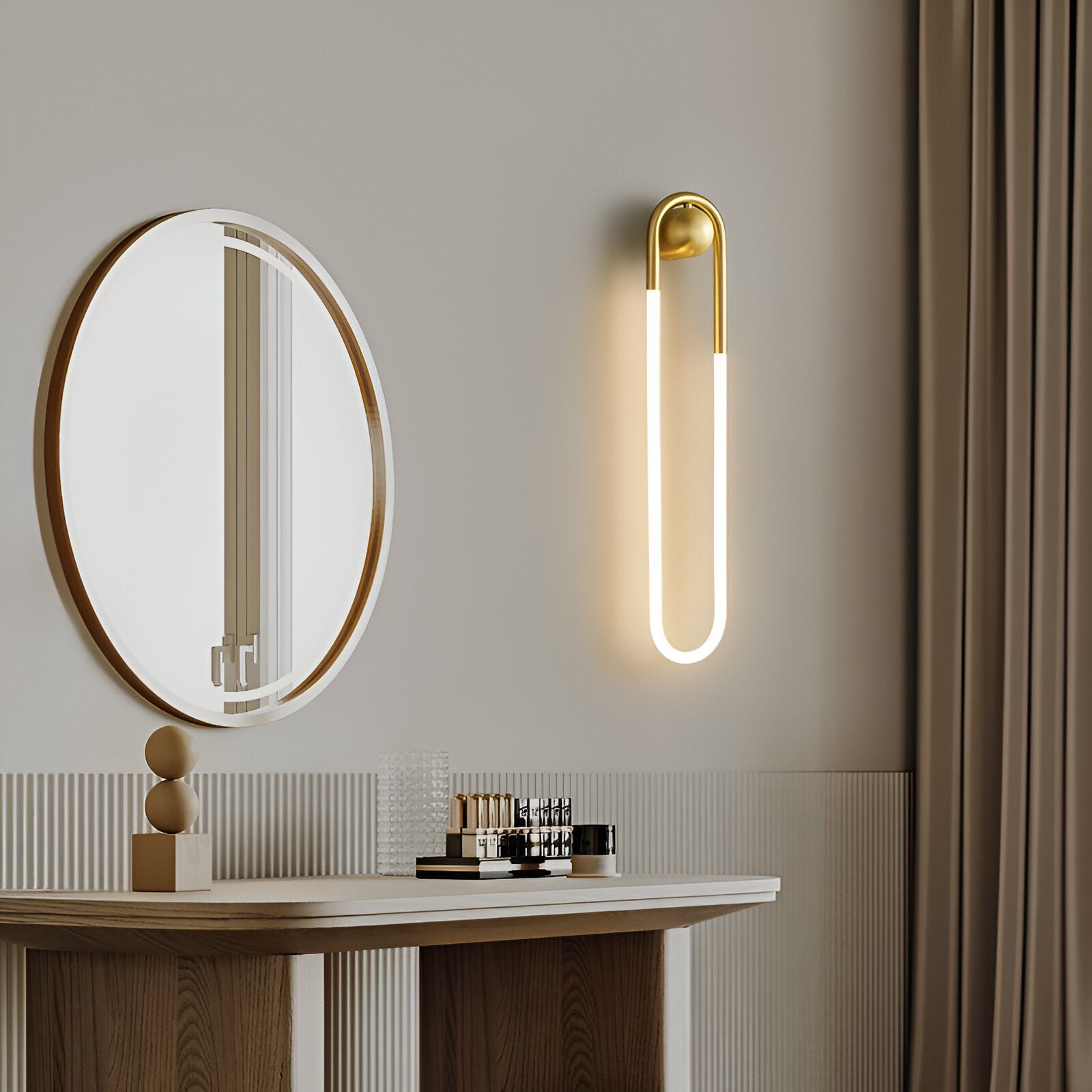 Nordic Minimalist U-Shaped Wall Lamp