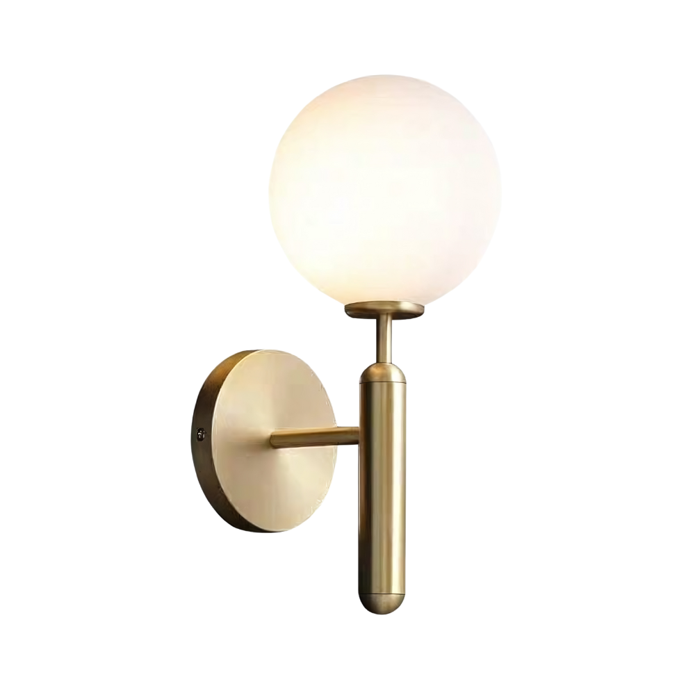 Milky Glow Modern Metal Wall Lamp