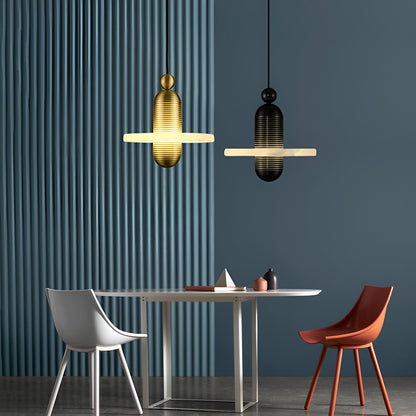 Modern Iron Alabaster Pendant Lamp