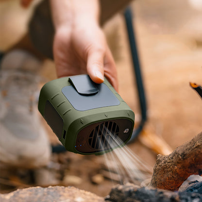 Ventilateur turbo clip-on multifonction avec lumière LED de camping