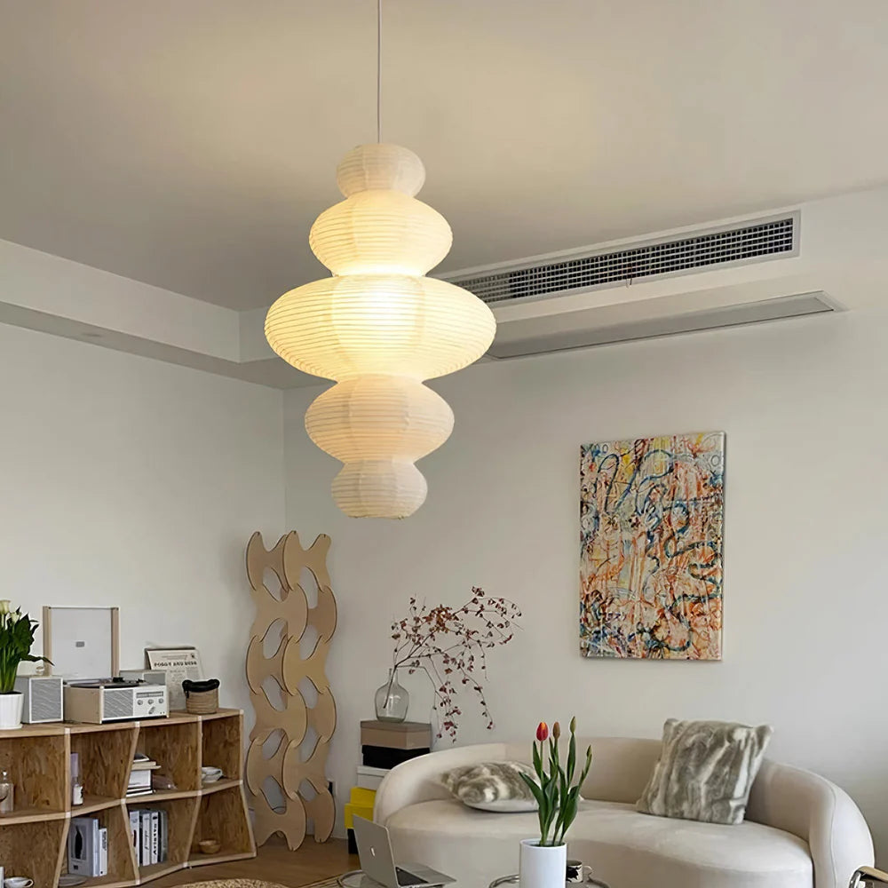 Meiji Rice Paper Japandi Pendant Light