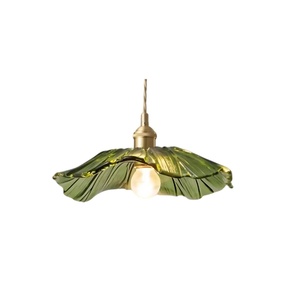 Vintage Radiant Lotus Glass Pendant Lamp