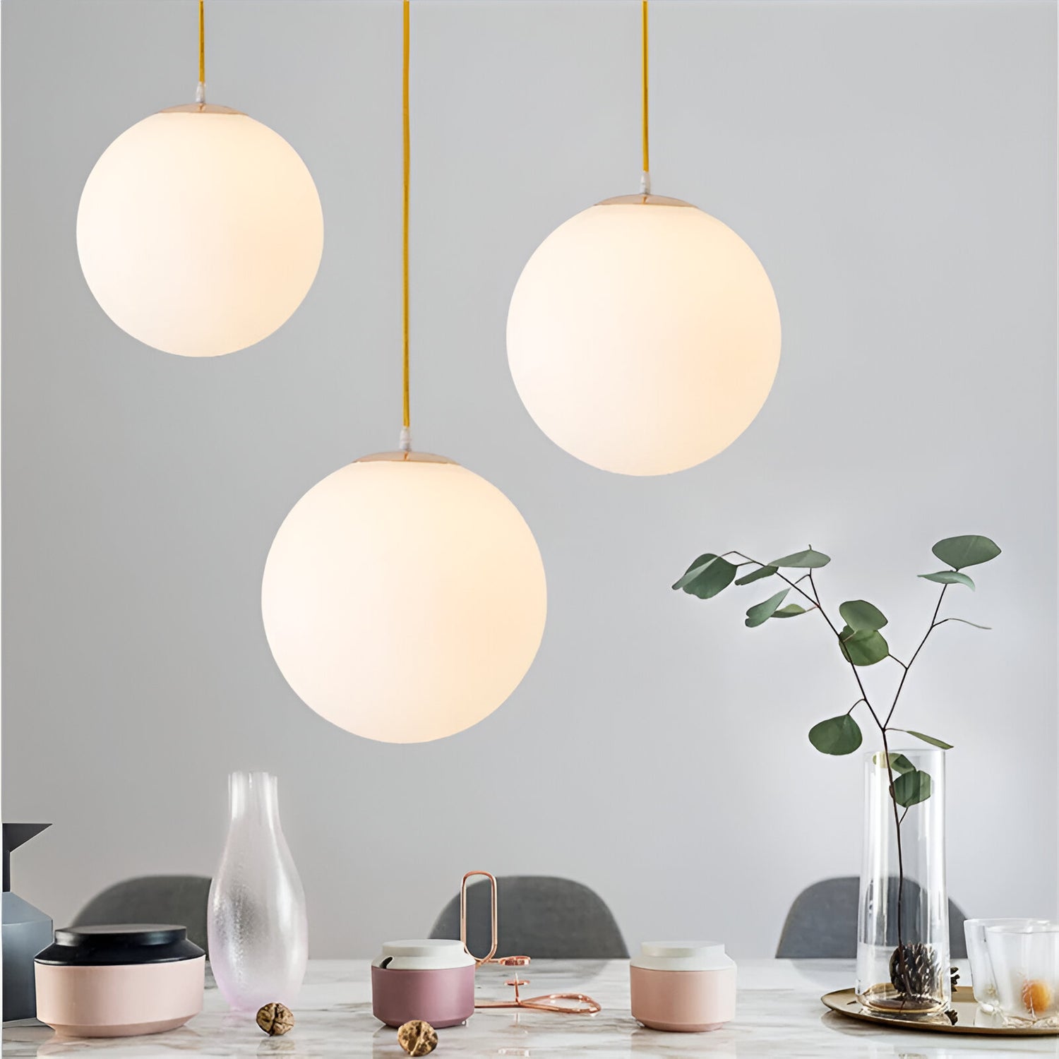 Modern Glass Ball Pendant Light