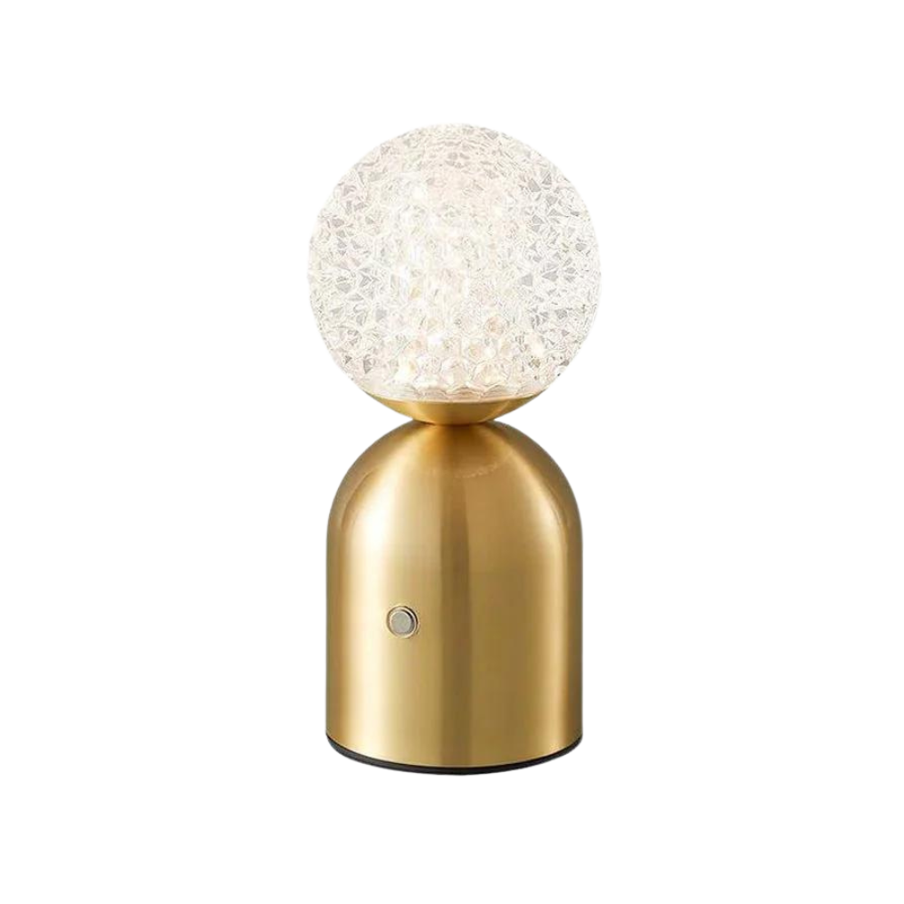 Emerald Veil Elegance Wireless Table Lamp