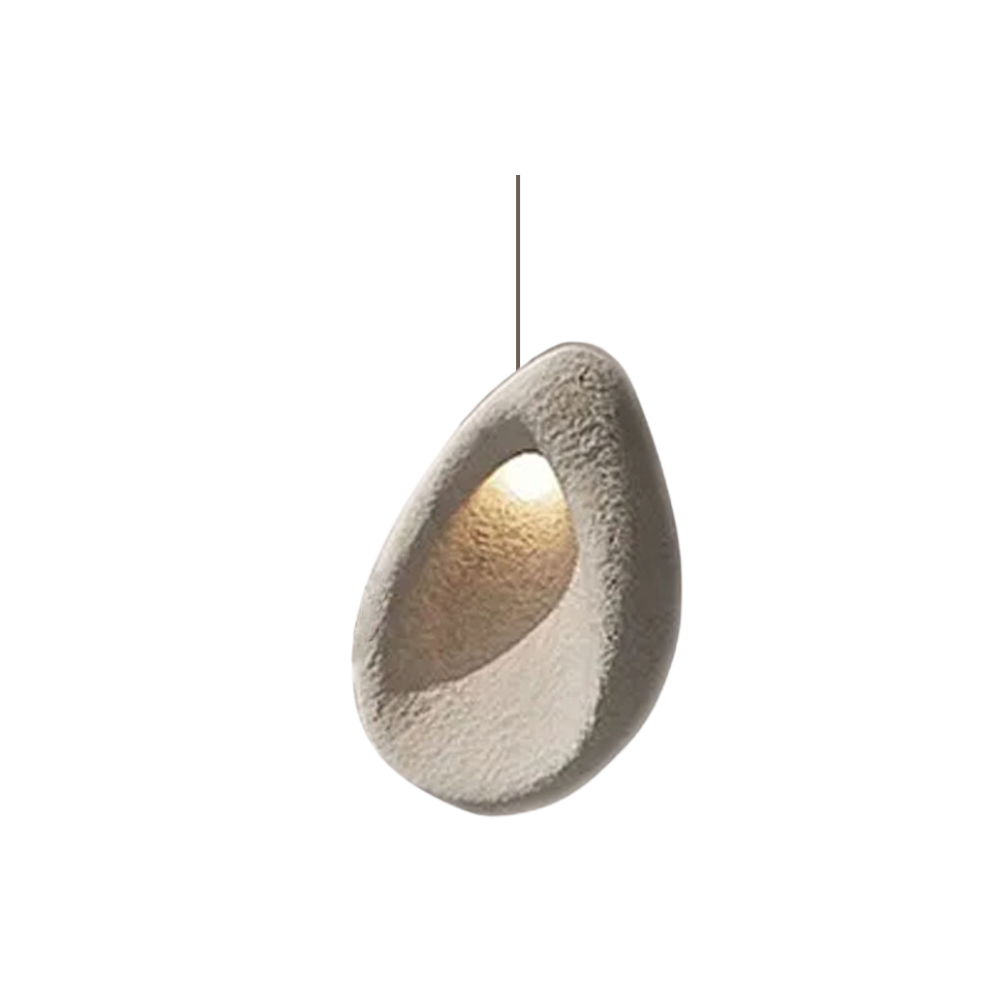 La Radiance du Silence - Lampe Pendante en Pierre