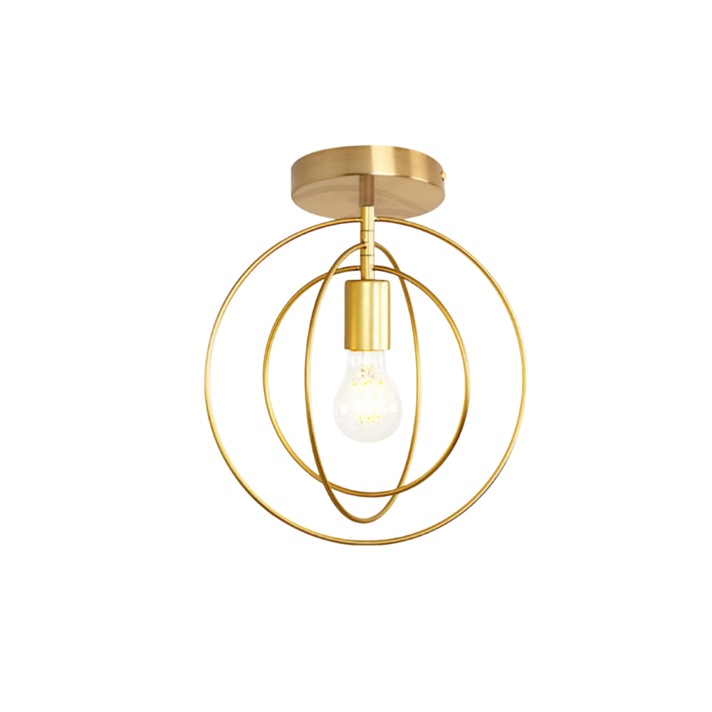 Golden Ring Ceiling Lamp