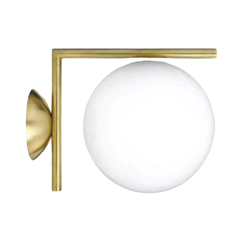 La lampe murale globe suspendue