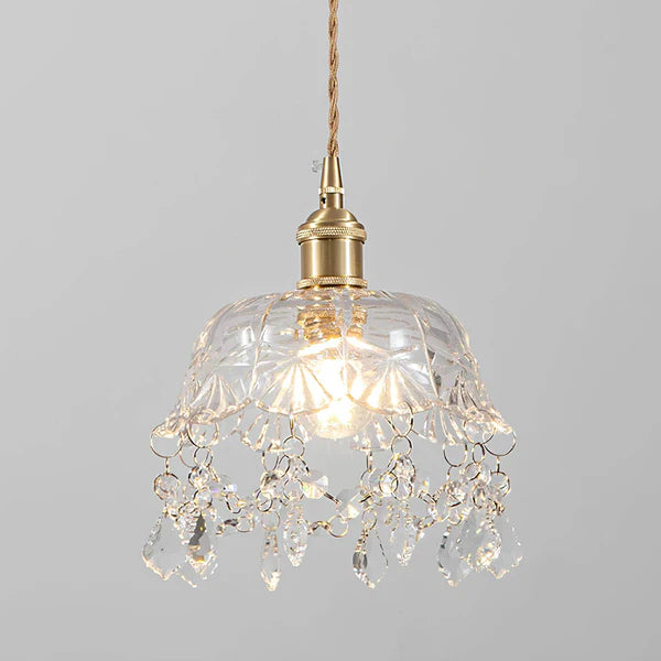 Elegant Glass European Retro Pendant Light