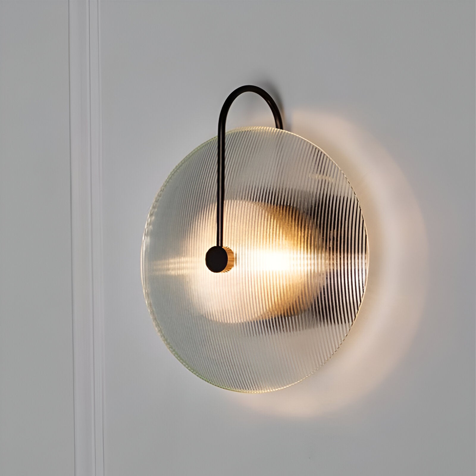 Moderne Nordic Ronde Glazen Wandlamp