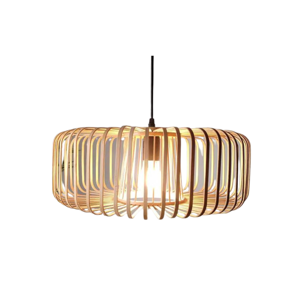 The Solar Illusion Bamboo Pendant Light