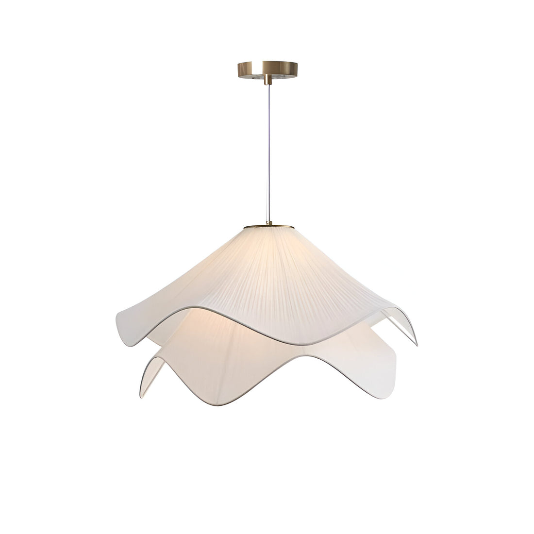 Radiance of Serenity Fabric Japandi Pendant Light