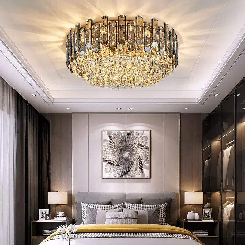 Gold Luxury Crystal Ceiling Chandelier