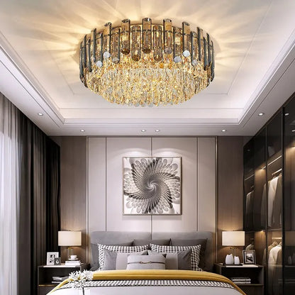 Gold Luxury Crystal Ceiling Chandelier