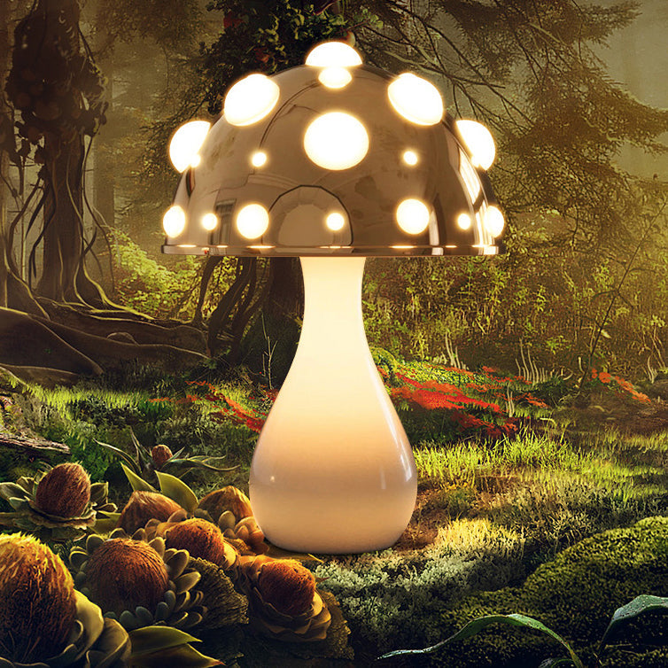 Lampe de table LED champignon créatif contemporain