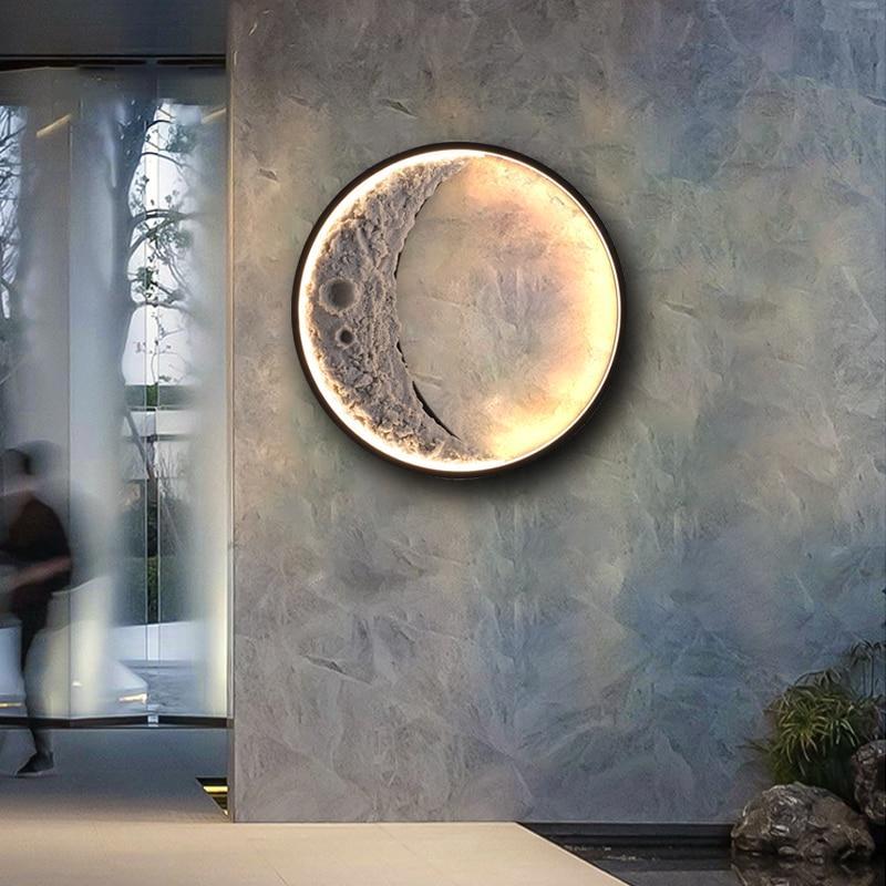 Elif Modern Moon Shape LED IP65 Lumière Extérieure Étanche