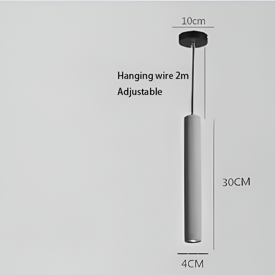 Nordische Industrielle Marmor Pendelrohlampe