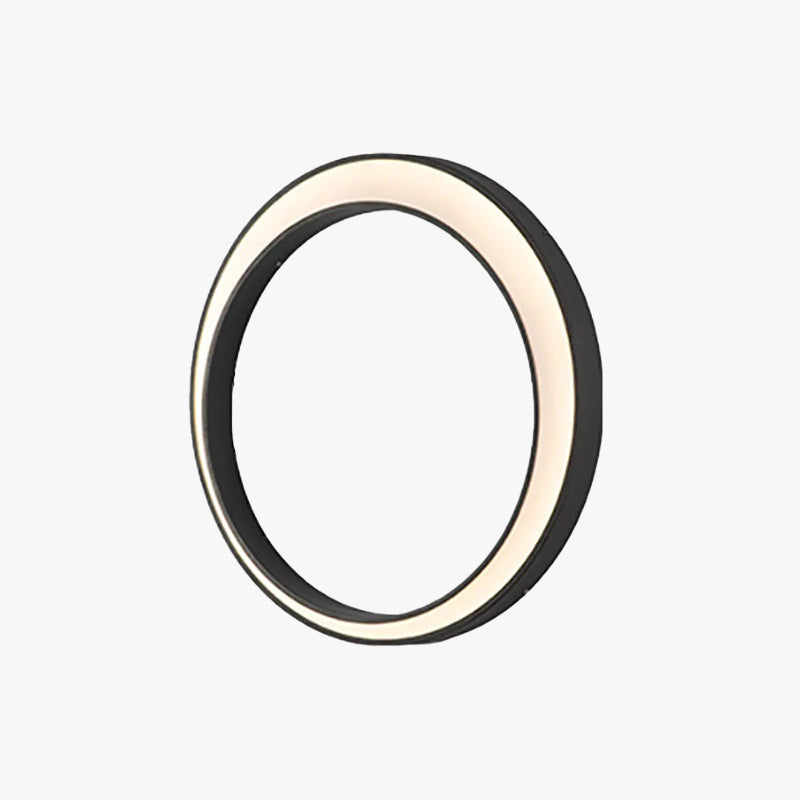 Moderne Ring Metall Außenwandleuchte