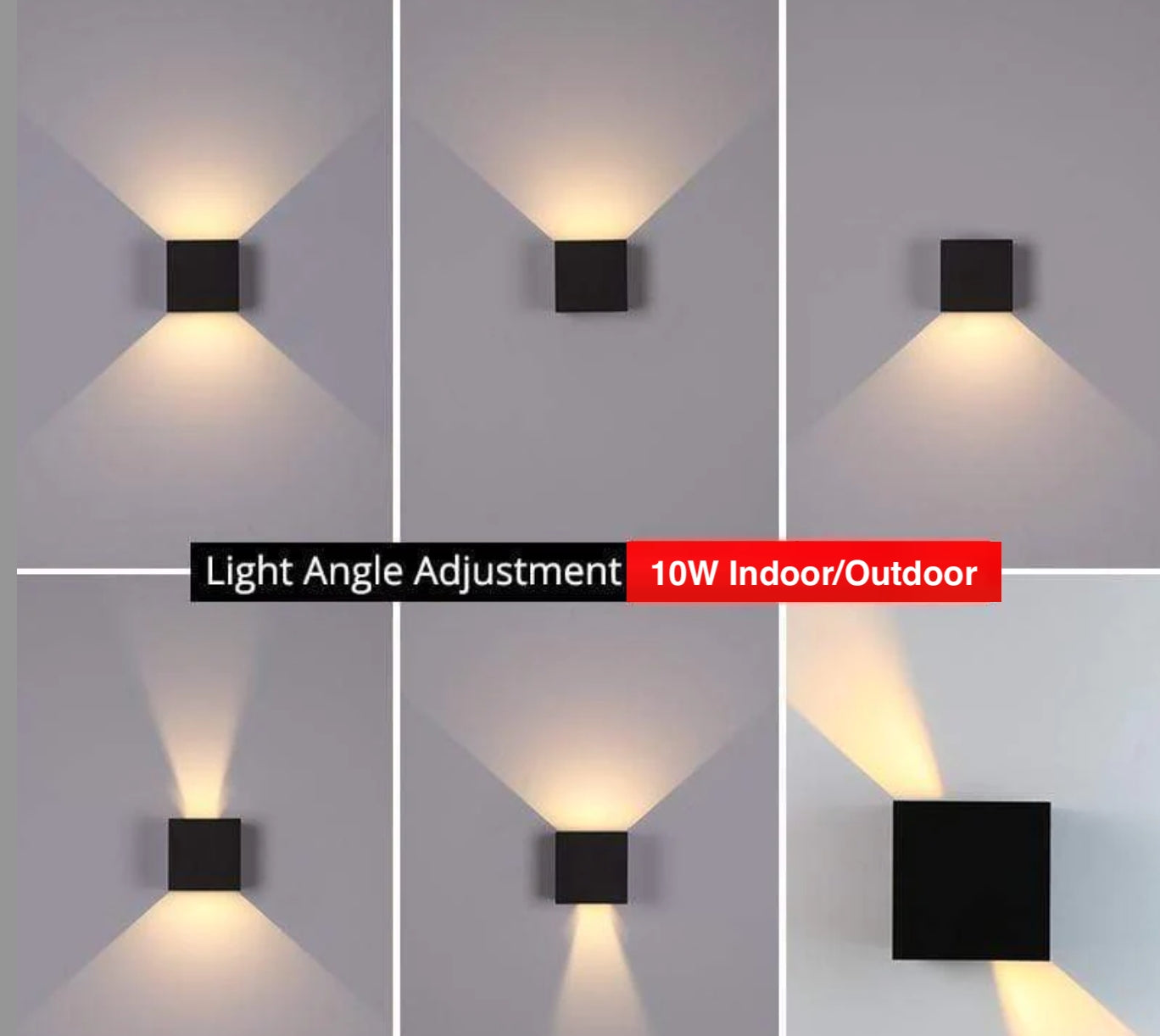 Modern Adjustable Square LED Wall Lamp