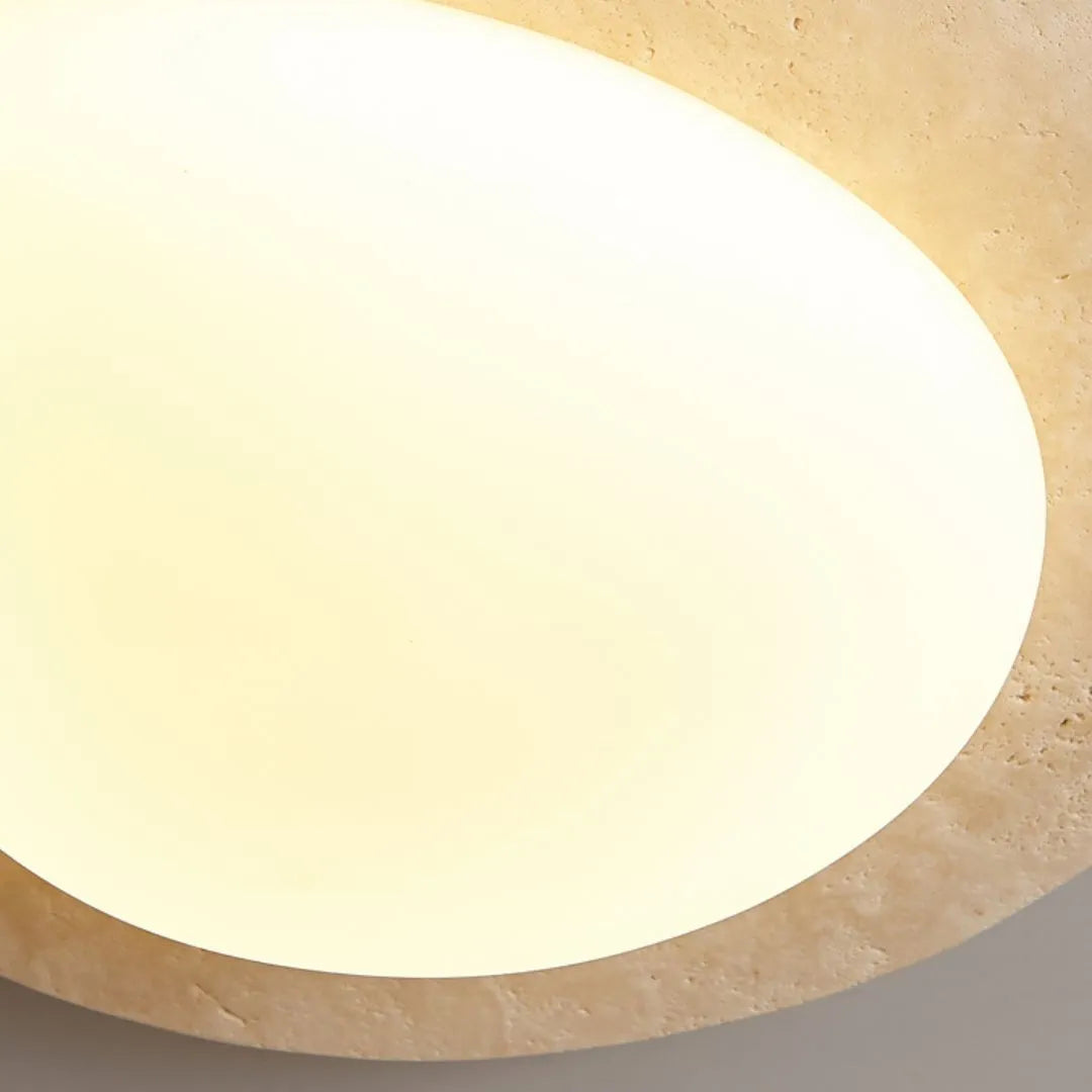 Creative Nordic Cream Travertine Ceiling Lamp