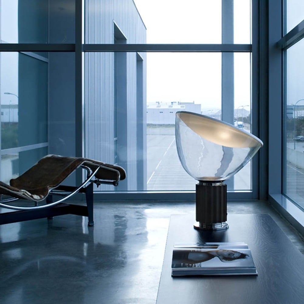 Bowl Shape Glass Table Lamp