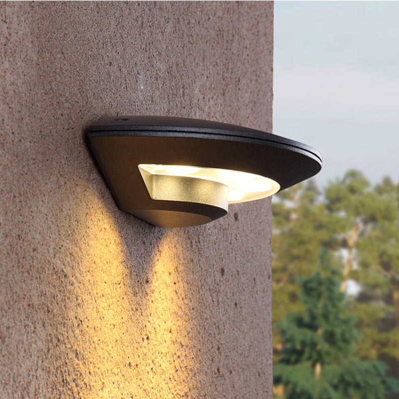 Orr Wall Lamp Flying Saucer Metal LED Outdoor