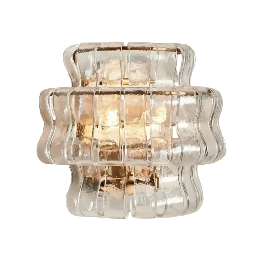 Calla Riviera Fluted Nordic Glass Wall Light