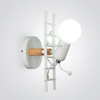 Retro IJzeren Kunst Schurk Trap Wandlamp