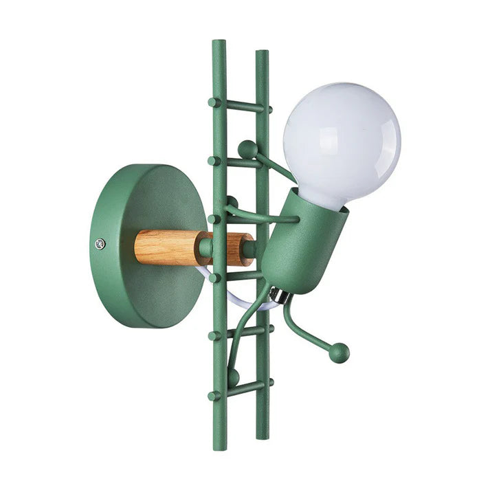 Retro IJzeren Kunst Schurk Trap Wandlamp