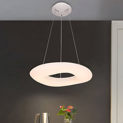 Lampe à pendentif stylée en forme ovale nordique