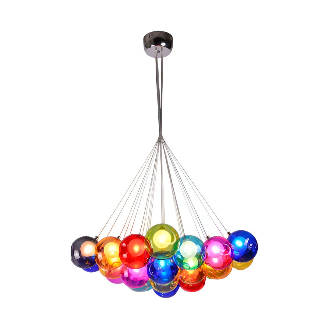 Elaris Aurora Nordic Iron Bubble Glass Ball Chandelier