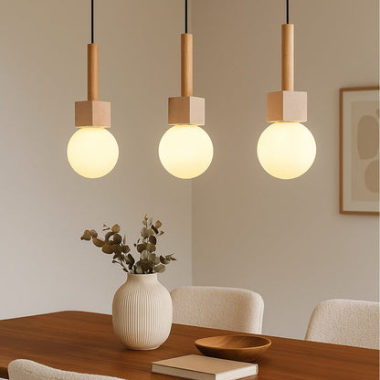 Solis Modern Travertine Cube Pendant Light