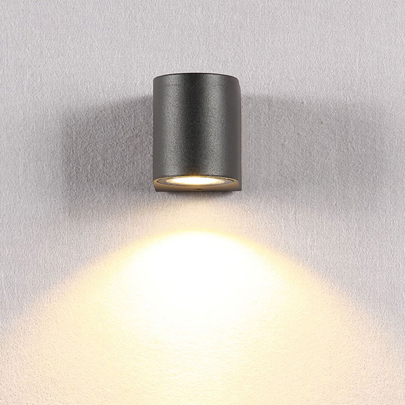 Lampe murale extérieure carrée en métal minimaliste IP65 étanche