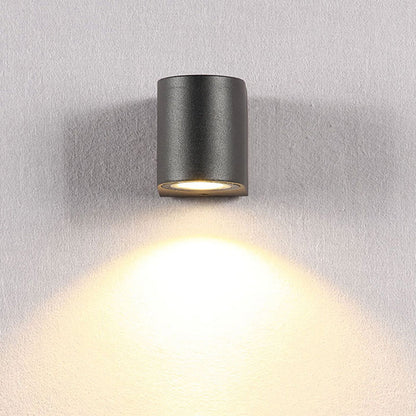 Lampe murale extérieure carrée en métal minimaliste IP65 étanche