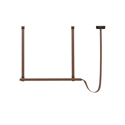 Luxen Minimalist Leather Linear Chandelier