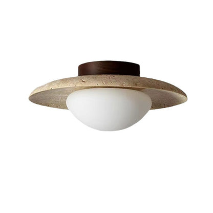 Lampada da soffitto in travertino minimalista nordico naturale