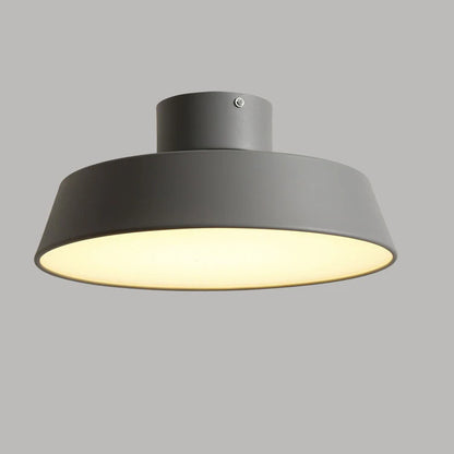 Plafonnier LED rond en aluminium minimaliste nordique