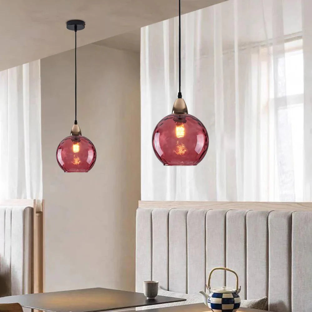 Modern LED Nordic Ceiling Glass Ball Pendant Lamp