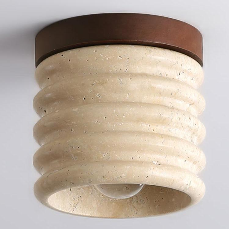 Natural Nordic Minimalist Travertine Ceiling Lamp