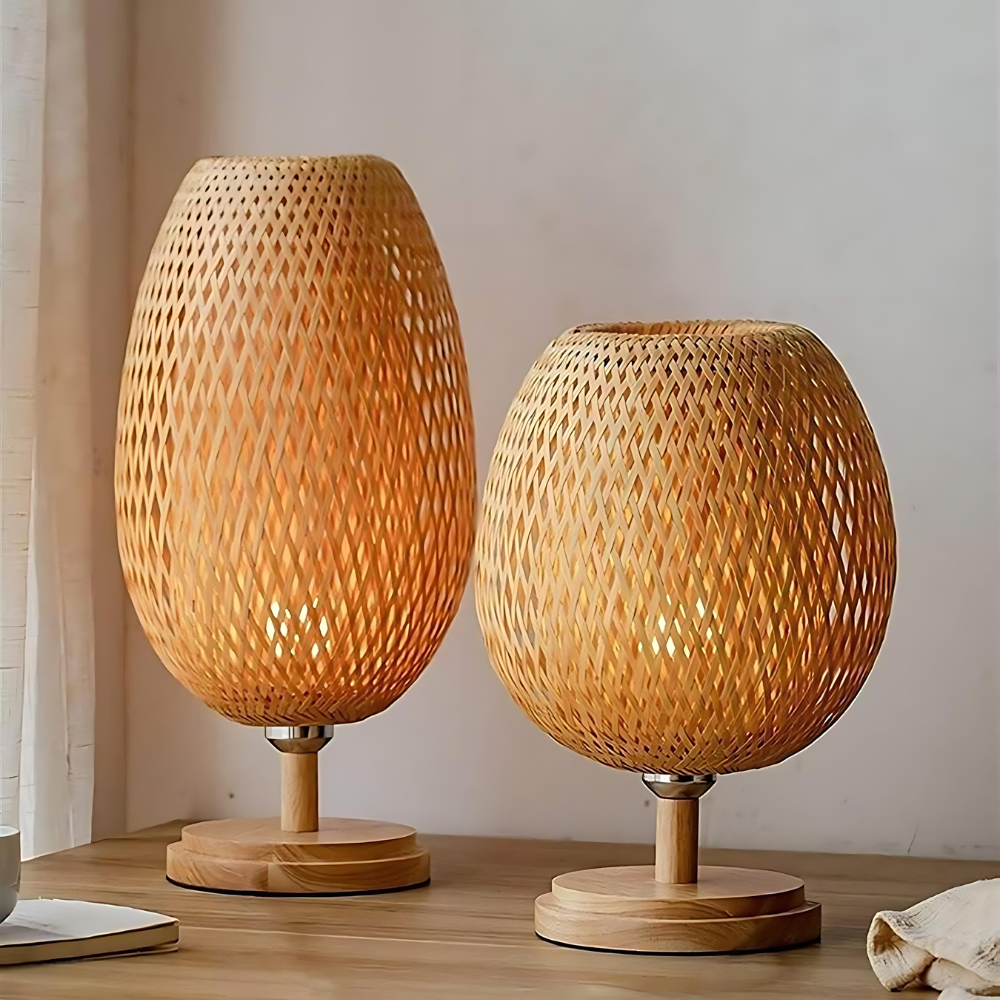 Handcrafted Sustainable Bamboo Table Lamp