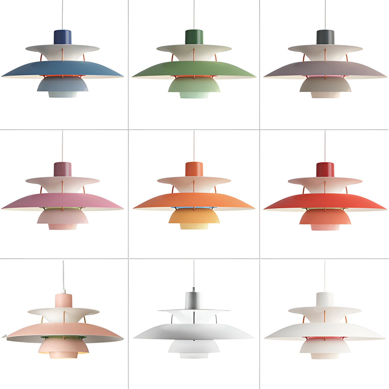 Nordic Modern Flying Layered Shade Pendant Lamp