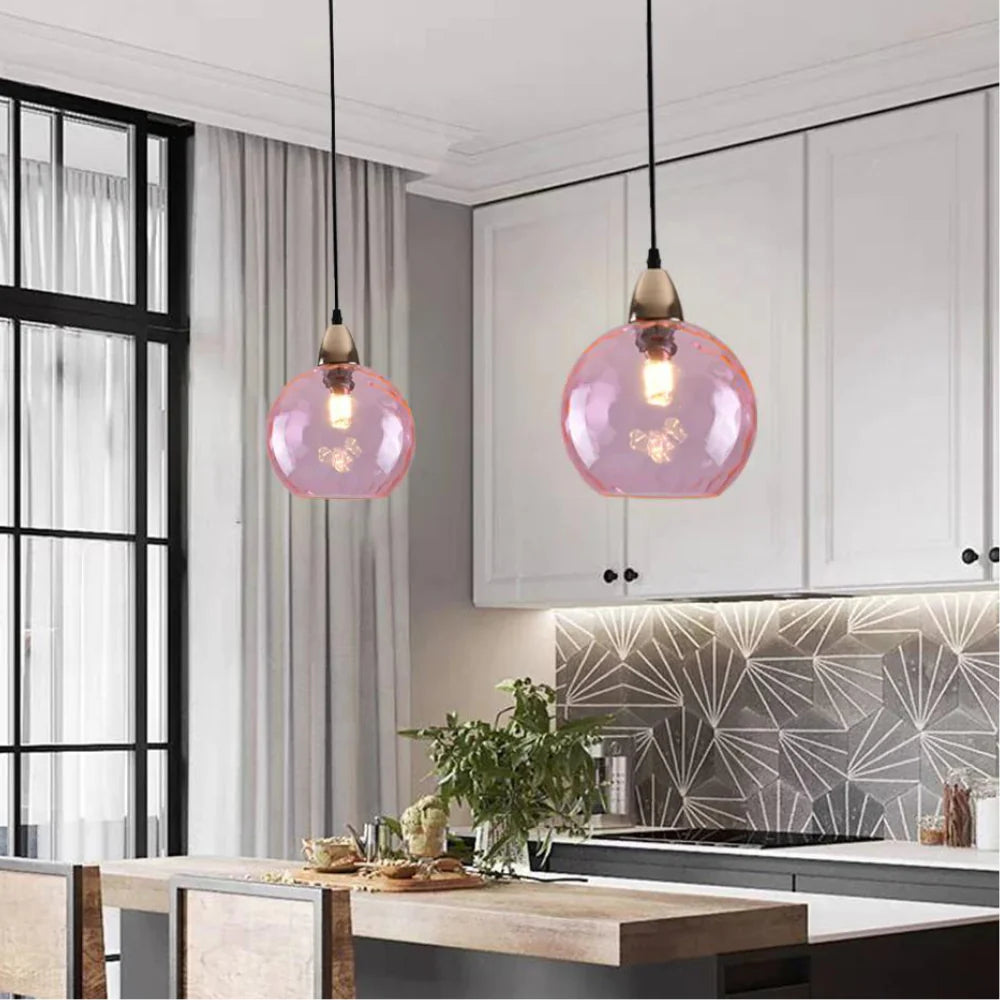 Modern LED Nordic Ceiling Glass Ball Pendant Lamp