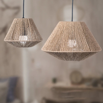 Handcrafted Straw Light