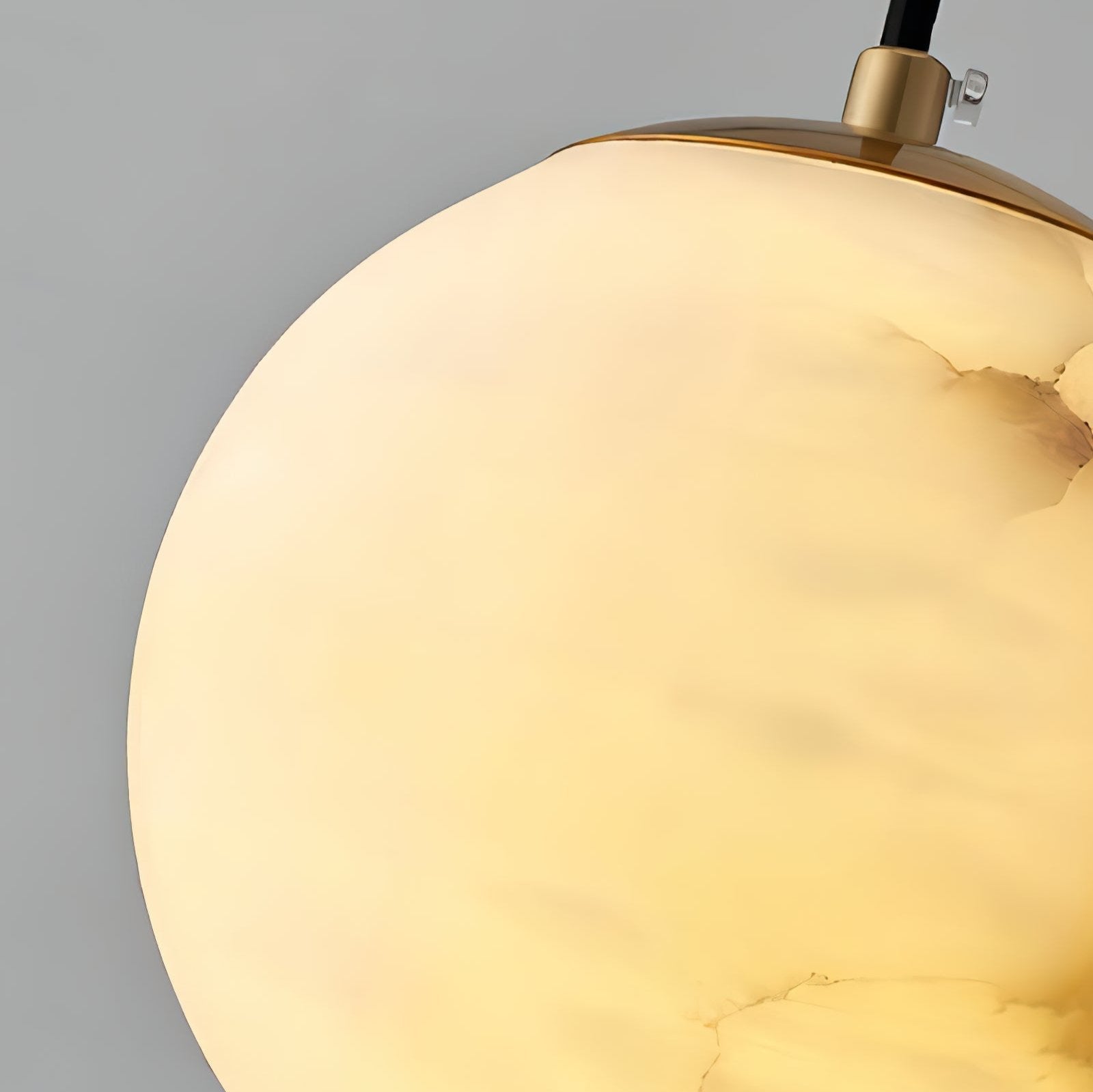 Alabaster Globe Pendant Light