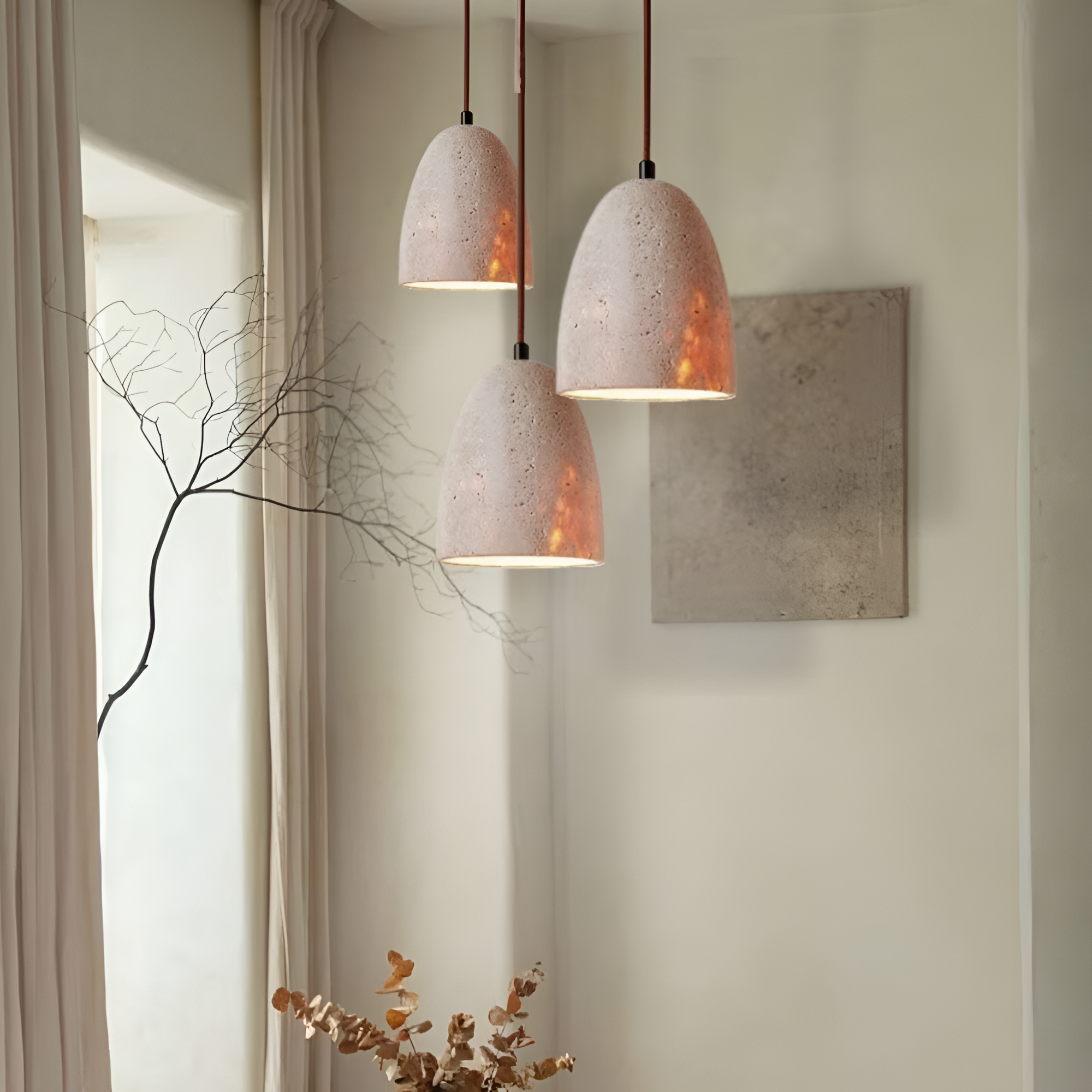 The Light of Travertine Pendant Light