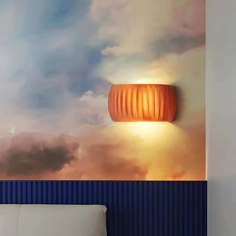 De Zon van Art Deco Hars Wandlamp