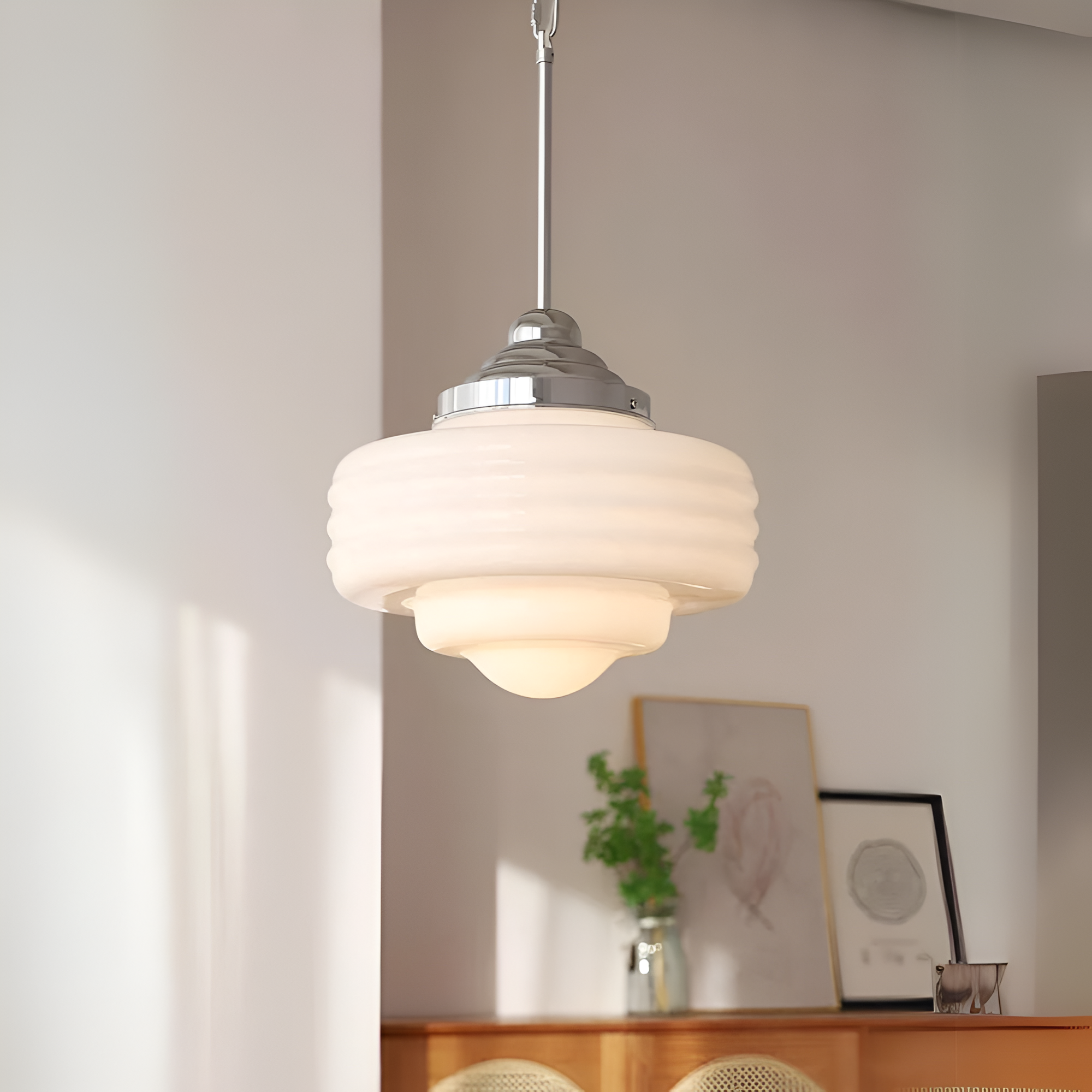 Lampe à Pendentif Minimaliste Élégance Artisanale