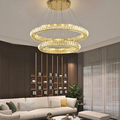 Audrey Radiant Ring Crystal Luxury Chandelier