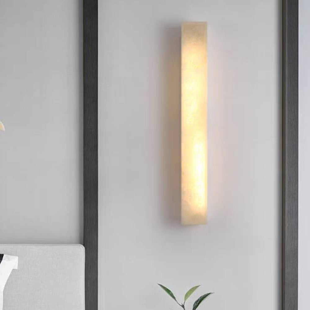 Edge Modern Rectangular Alabaster IP65 WaterProof Outdoor Wall Lamp