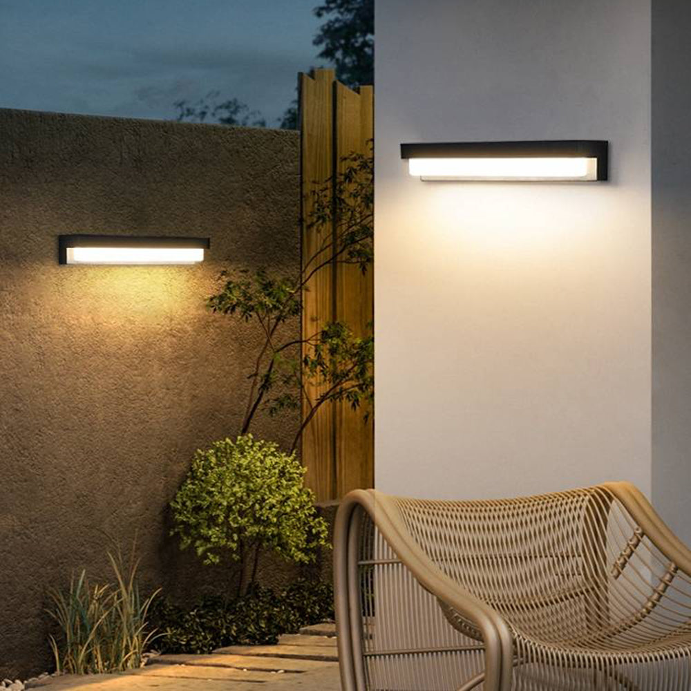 Minimalistische Solar-Lineare Acryl IP65 Wasserdichte Außenlampe