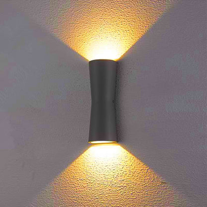 Minimalist Torch Metal Acrylic LED Outdoor Wall Lamp